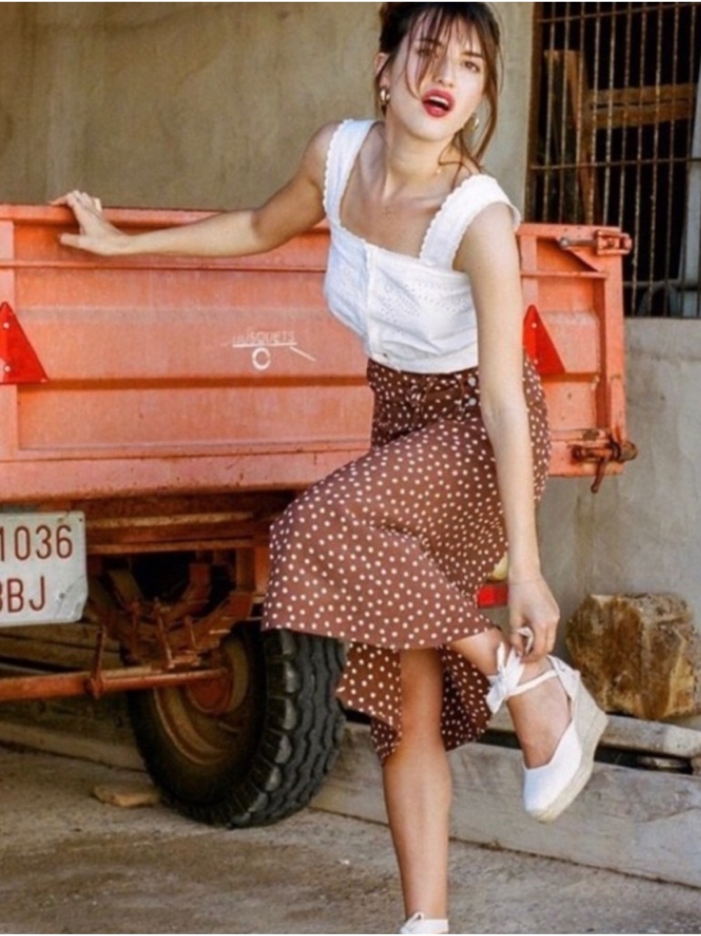 Rouje Gloria Wrap Skirt